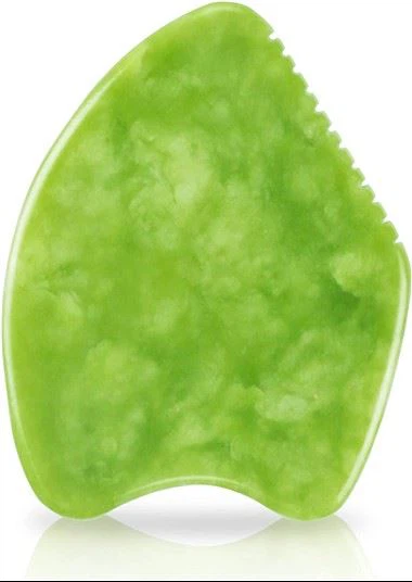 प्राकृतिक जेड कंघी एज गुआ शा स्क्रैपिंग मालिश उपकरण