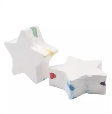 स्टार के आकार का इंद्रधनुष स्नान बम