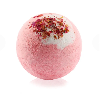 गुलाबी स्नान बम