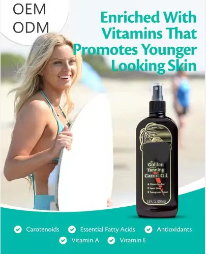 Natural Organic Carrot Tanning Oil For Body